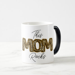 Mug Magique CETTE MOM ROCHE Empreinte de léopard Chic Mothers