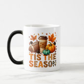 Mug Magique Cette saison Herbstzeit mit Football und Kaffee (Gauche)