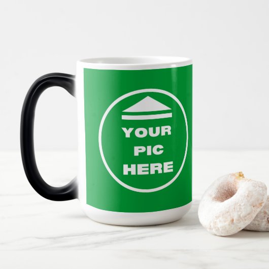 Mug Magique Chaleur Boug activé - Révèle votre image 15 oz (Avec donut)