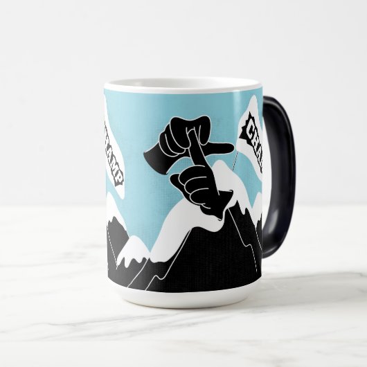 Mug Magique Champ - Conception ASL (Devant droit)
