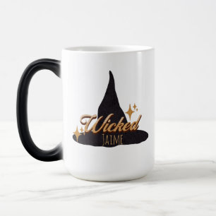 Mug Magique Chapeau de sorcière rétro avec nom méchant    