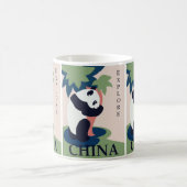 Mug Magique Charming Panda Adventure : Retro China Travel Art (Centre)