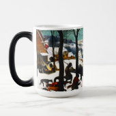 Mug Magique Chasseurs dans le paysage de neige Pieter Bruegel (Gauche)