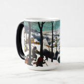 Mug Magique Chasseurs dans le paysage de neige Pieter Bruegel (Devant gauche)