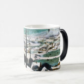 Mug Magique Chasseurs dans le paysage de neige Pieter Bruegel (Devant droit)