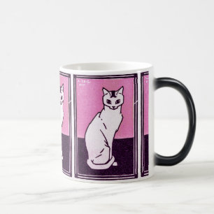 Mug Magique Chat assis sur Magenta & Violet par Julie de Graag