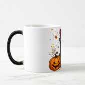 Mug Magique chat citrouille (Gauche)