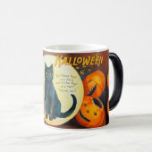Mug Magique Chat de Fally Joyeux Halloween (Devant droit)