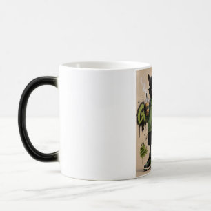 Mug Magique Chat Douce, Streetwear Urbain Mascotte Chat Noir D