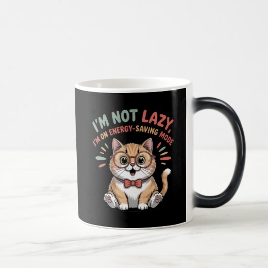 Mug Magique Chat en mode d'économie d'énergie (Droite)