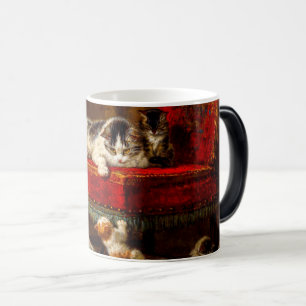 Mug Magique Chat et chatons Jouer avec chaise