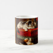 Mug Magique Chat et chatons Jouer avec chaise (Centre)