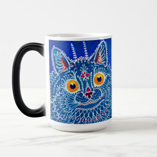 Mug Magique Chat gothique bleu (Gauche)