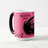 Mug Magique Chat Mignon, Chat Drôle, Script Drôle, Couleur Mod (Devant gauche)