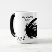 Mug Magique Chat Mignon, Chat Drôle, Script Drôle, Moderne (Devant gauche)