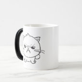Mug Magique Chat mignon en colère qui baisait. (Devant gauche)