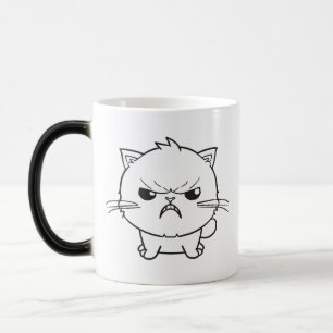 Mug Magique Chat mignon en colère qui baisait.