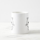 Mug Magique Chat mignon en colère qui baisait. (Centre)