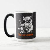 Mug Magique Chat motard - Motorcycle Catventure (Gauche)