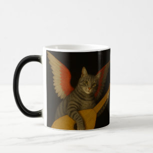 Mug Magique Chat musicien ailé jouant du luth Art