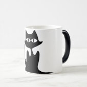 MUG MAGIQUE CHAT NOIR (Devant droit)