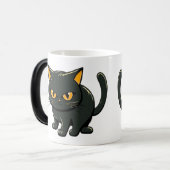 Mug Magique Chat noir malicieux et astucieux (Devant gauche)