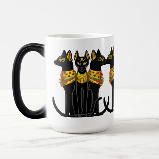 Mug Magique Chat noir pharaonique (Gauche)