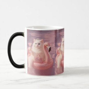 Mug Magique Chat Princesse Luxe sur Flotteur de Piscine Flaman