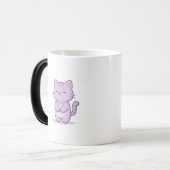 Mug Magique Chat Relaxé Personnage de Dessin Animé Mignon (Devant gauche)