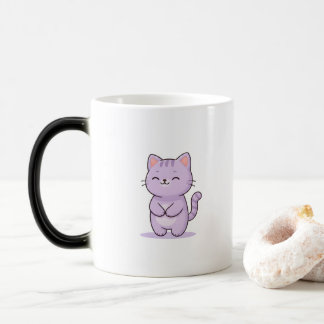 Mug Magique Chat Relaxé Personnage de Dessin Animé Mignon