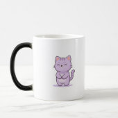 Mug Magique Chat Relaxé Personnage de Dessin Animé Mignon (Gauche)