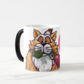 Mug Magique Chat roux pour la Saint-Valentin (Devant gauche)
