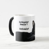 Mug Magique Chat Smoking Serieusement (Devant gauche)