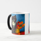 Mug Magique Chat smoking Van Gogh (Devant gauche)