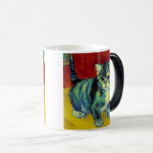 Mug Magique Chat tigré de Van Gogh (Devant droit)