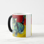 Mug Magique Chat tigré de Van Gogh (Devant gauche)