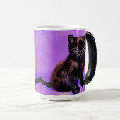 Mug Magique Chat Violet de Style Van Gogh (Devant droit)
