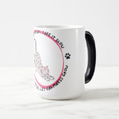Mug Magique Chat Yoga Calmness - Stretching Cat Inspiration (Devant droit)