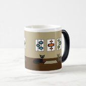 Mug Magique Chats à crabe du milieu du siècle (Devant droit)