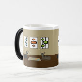 Mug Magique Chats à crabe du milieu du siècle (Devant gauche)