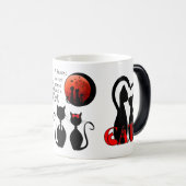 Mug Magique Chats en couple à la maison (Devant droit)