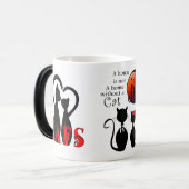 Mug Magique Chats en couple à la maison (Devant gauche)