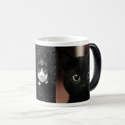 Mug Magique Chats noirs (Devant droit)