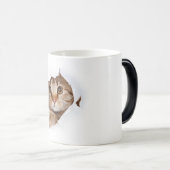 Mug Magique chatte à café de beauté - chatte grumpy (Devant droit)