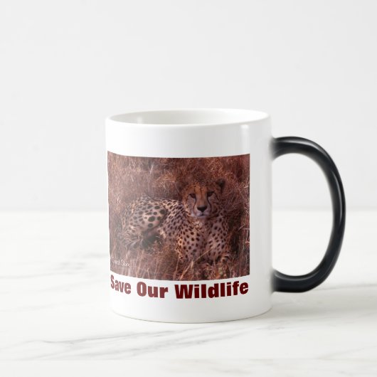 Mug Magique Cheetah Stare Sauvez Notre Faune (Droite)