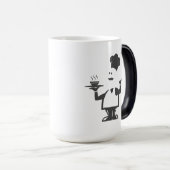 Mug Magique Chef tenant un bol de soupe (Devant droit)