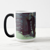 Mug Magique Cheval et Cowboy neige hivernale (Gauche)