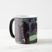 Mug Magique Cheval et Cowboy neige hivernale (Devant gauche)
