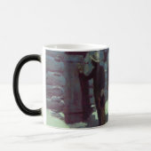 Mug Magique Cheval et Cowboy neige hivernale (Gauche)