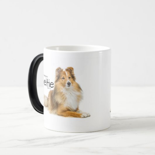 Mug Magique Cheveux Sheltie (Devant gauche)